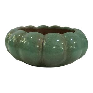 Vintage Gonder USA Green Ceramic Planter Bowl E-12